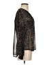 Joie Animal Print Black 3/4 Sleeve Blouse Size S - photo 4