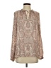 Unbranded Paisley Brown Gray Long Sleeve Blouse Size S - photo 1