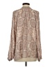 Unbranded Paisley Brown Gray Long Sleeve Blouse Size S - photo 2