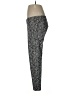 J.Crew Factory Store Damask Floral Graphic Jacquard Gray Leggings Size 8 - photo 5