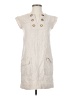 J.Crew 100% Polyester Ivory Casual Dress Size 00 - photo 1