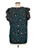 Shein 100% Polyester Teal Short Sleeve Blouse Size 12 - photo 2