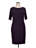 Echo Solid Purple Cocktail Dress Size 14 - photo 1