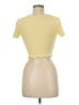 Zara Yellow Short Sleeve Top Size M - photo 2