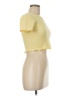 Zara Yellow Short Sleeve Top Size M - photo 4