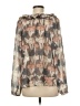 Ann Taylor 100% Polyester Gray Long Sleeve Blouse Size M - photo 2