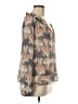 Ann Taylor 100% Polyester Gray Long Sleeve Blouse Size M - photo 4