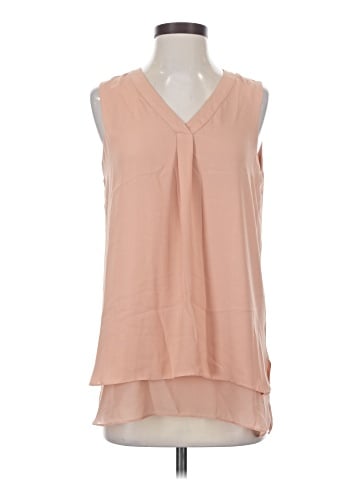Rose + Olive Sleeveless Blouse (view 1)