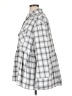 Heyson 100% Polyester Checkered-gingham Gray Long Sleeve Blouse Size 1X - photo 5
