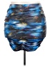 Shein Curve 100% Polyester Tie-dye Blue Casual Skirt Size 4X - photo 1