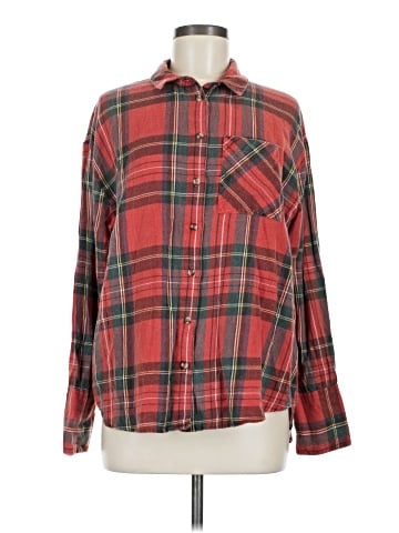 Topshop Long Sleeve Button-Down Shirt (view 1)