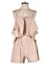 Amadi 100% Cotton Solid Tan Romper Size S - photo 1