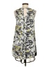 Astr 100% Polyester Print Gray Casual Dress Size S - photo 2