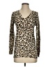 MICHAEL Michael Kors Animal Print Tan Pullover Sweater Size S - photo 1