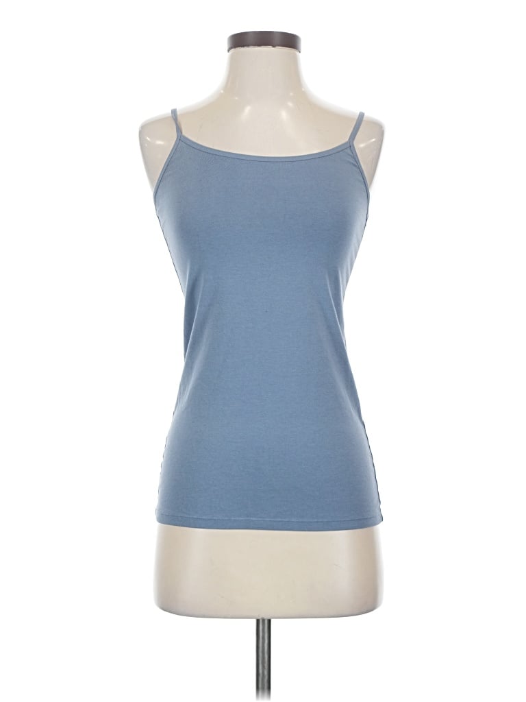 Pre-owned Felina Tank Top Blue Strapless Neckline Tops