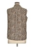 Calvin Klein Animal Print Brown Sleeveless Blouse Size XL - photo 2