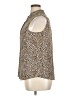 Calvin Klein Animal Print Brown Sleeveless Blouse Size XL - photo 5