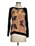 Julienne W. Black Long Sleeve Top Size S - photo 1