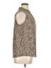 Calvin Klein Animal Print Brown Sleeveless Blouse Size XL - photo 4