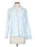 J.Crew Blue 3/4 Sleeve Button-Down Shirt Size 2 - photo 1