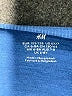 H&M 100% Cotton Blue Long Sleeve Henley Size 6 - photo 3