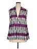 Alfani Stripes Purple Sleeveless Blouse Size 0X - photo 1