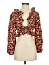 Endless Rose 100% Polyester Burgundy 3/4 Sleeve Blouse Size XS - photo 1