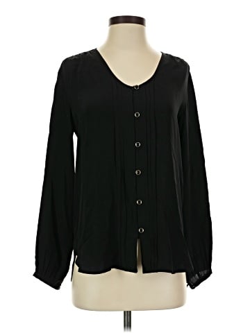 Yumi Kim Long Sleeve Silk Top (view 1)