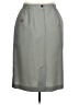 Liz Baker Essentials 100% Polyester Solid Gray Formal Skirt Size 16 - photo 2