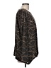 Chalet Print Black Long Sleeve Blouse Size L - photo 4