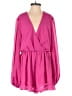 Fashion Nova 100% Polyester Solid Pink Romper Size M - photo 1
