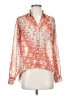 Ecote 100% Polyester Orange Long Sleeve Blouse Size S - photo 1