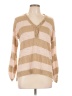 Hem & Thread 100% Acrylic Stripes Tan Pullover Sweater Size L - photo 1