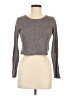American Eagle Outfitters Metallic Gray Pullover Sweater Size M - photo 1