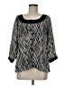 Covington 100% Polyester Black 3/4 Sleeve Blouse Size M - photo 1