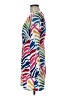 Never Fully Dressed 100% Polyester Tropical Multi Color White Casual Dress Size 6 - photo 5