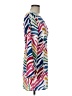 Never Fully Dressed 100% Polyester Tropical Multi Color White Casual Dress Size 6 - photo 4