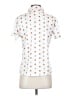 Assorted Brands Print White Short Sleeve Blouse Size S - photo 2