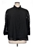 Anne Klein 100% Polyester Black 3/4 Sleeve Blouse Size XL - photo 1