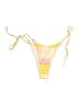 Shein Checkered-gingham Yellow Swimsuit Bottoms Size S - photo 1