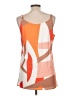 Unbranded 100% Polyester Orange Sleeveless Blouse Size L - photo 2