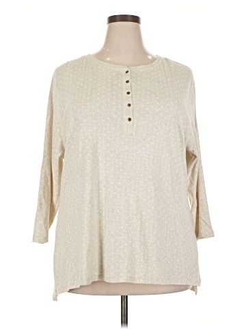Chaps 3/4 Sleeve Top (view 1)