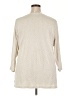 Chaps 100% Cotton Ivory 3/4 Sleeve Top Size 2X - photo 2