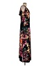 Connected Apparel Floral Black Casual Dress Size 10 (petite) - photo 4