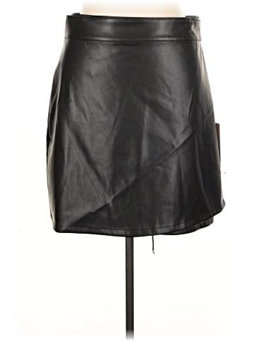 Never Fully Dressed Faux Leather Skirt (view 1)