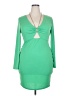 rue21 Solid Green Cocktail Dress Size 2X - photo 1