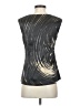 Tahari Silver Black Sleeveless Blouse Size XS - photo 2