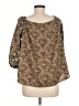 One September 100% Polyester Brown 3/4 Sleeve Blouse Size M - photo 2