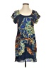 Collective Concepts 100% Polyester Paisley Blue Casual Dress Size S - photo 1