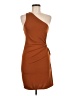 Cider Solid Brown Cocktail Dress Size M - photo 1